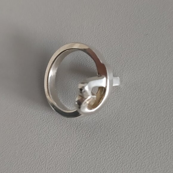 Tiffany & Co. Paloma Picasso 925 Silver Ring size 5.25 "Loving Heart" - Picture 10 of 16